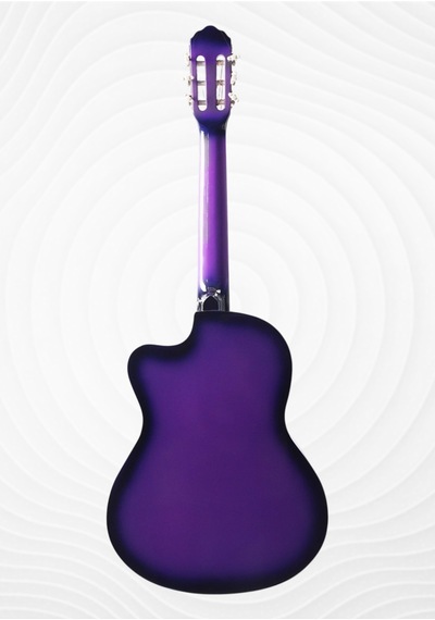 Cg-3901prs Klasik Gitar 4/4 Sap Ayarlı Kesik Kasa Full Set Mor