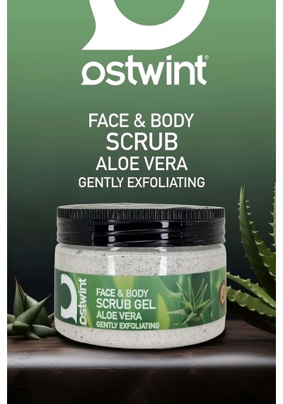 Tr Face & Body Scrub Gel, Aloe Vera, Gently Exfoliating, 300ml