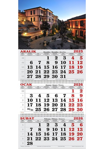 2026 Yılı Gemici Takvimi-odunpazarı Evleri