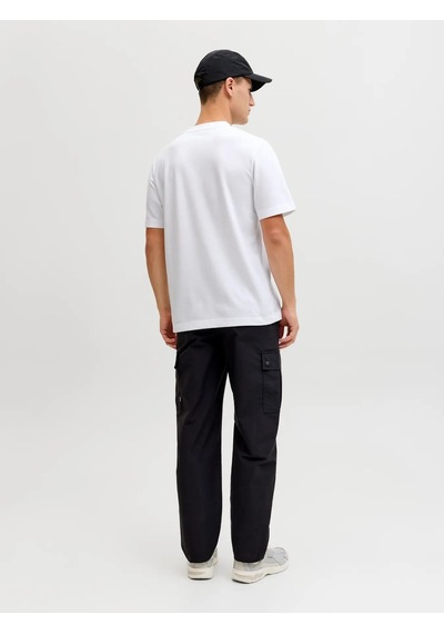Jack & Jones Jack&jones Jcofusion Chest Brand Tee Ss Erkek T-shirt 12289936 Beyaz