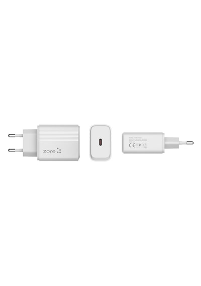 Zore Play Serisi Pl2 Type-c To Lightning 2in1 Pd Seyahat Şarj Aleti 20w .