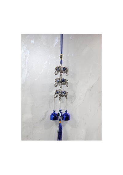 3 Adet Metal Nazar Boncuğu Çan 41 Cm Dekoratif Duvar Çanı, Nazar Süsü Ve Kapı Asması, Evil Eye Bell