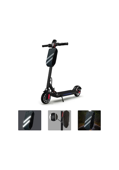 Microcase Taşınabilir 3 Bölmeli Flaşörlü Scooter Bisiklet Çanta Al4249 Siyah