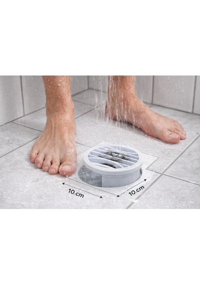 2 Li Yuvarlak Gider Süzgeci Ve Koku Önleyici Kapak, Banyo, Mutfak, Duş Ve Zemin Giderlerinde Kullanıma Uygun, 10 Cm Çap, Dayanıklı Plastik, Saç Ve Atık Tutucu Izgaralı Tasarım, Kolay Temizlik