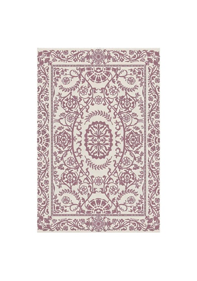 Kartela Halı Veso Halı Kaymaz Taban Makinede Yıkanabilir Halı Gül Kurusu - 120 X 180 Cm