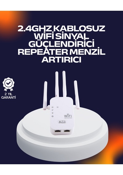 Muratech Yüksek Hızlı Parazit Önleyici Wifi Repeater Router