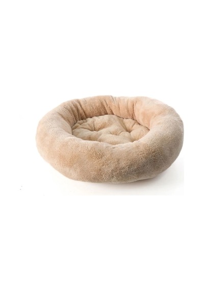 Ribac Ponchik Peluş Kedi Köpek Yatağı Simit Yumuşak Yatak