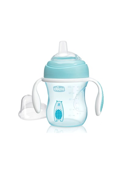 Chicco Yumuşak Uçlu Geçiş Bardağı 4 Ay+ Kız Mavi
