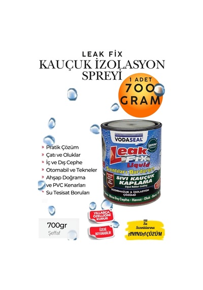 Şeffaf Sıvı Kauçuk Su Sızıntı Durdurucu İzolasyon Yalıtım Malzemesi 700 Gr Çatı Teras Balkon Pencere Ve Duvar İçin %100 Su Sızdırmaz Şeffaf Su Yalıtım Kaplaması Membran Uv Dayanımlı Su Geçirmez Boya Şeffaf 0,75 L Şeffaf Sıvı Kauçuk Su Sızıntı Durdurucu İzolasyon Yalıtım Malzemesi 700 Gr Çatı Teras Balkon Pencere Ve Duvar İçin %100 Su Sızdırmaz Şeffaf Su Yalıtım Kaplaması Membran Uv Dayanımlı Su Geçirmez Boya Şeffaf 0,75 L