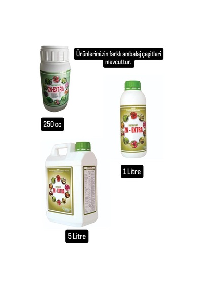 Ayrex Zn-extra Çinkolu Demirli Bakırlı Borlu Manganlı Molibdenli Sıvı Gübre 1 Litre 0,250