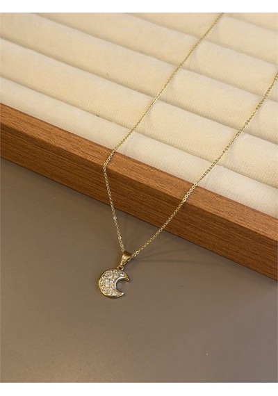 Xuping Hilal Kolye - Altın 77654209