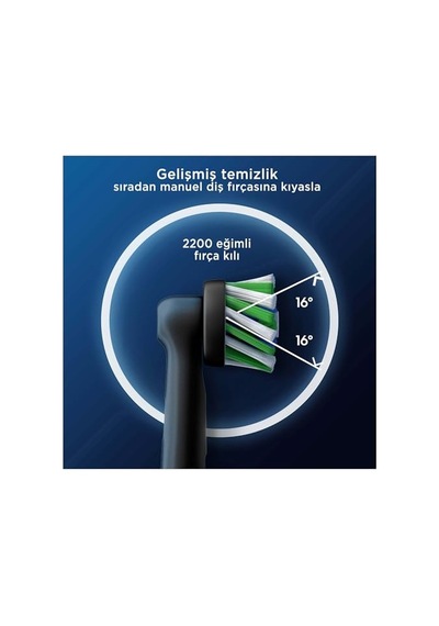 Oral-b Cross Action X-filament Siyah Şarjlı Diş Fırçası Yedek Başlığı 4 Adet