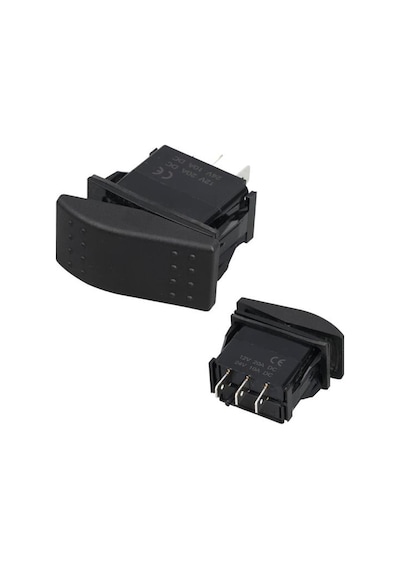Powermaster Sembolsüz Işıksız 3 Pinli On-off 12-24v Marin Switch