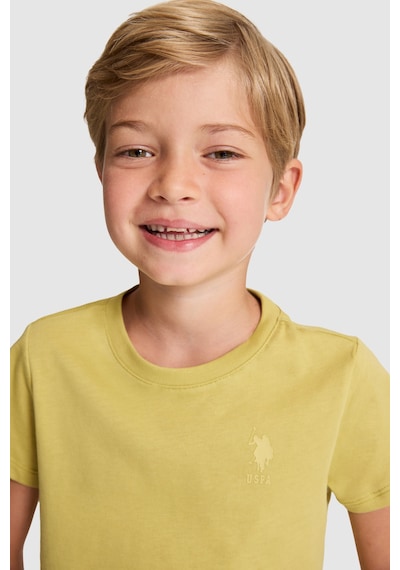 U.S. Polo Assn. Erkek Çocuk Tişört Basic 50325555-vr235 Yag Yesılı
