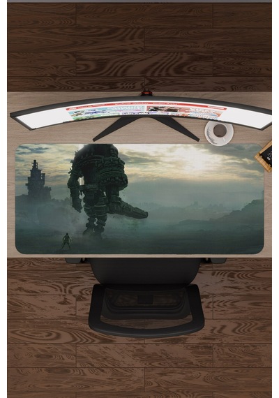 Shadow Of The Colossus Dikişli Kauçuk Oyuncu Mousepad V4 - 90x40 Xxl Gaming Mouse Pad