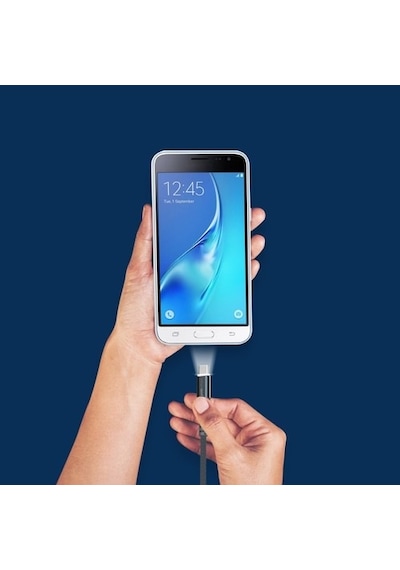 Polosmart Psm26 Type-C Led Aydınlatmalı Şarj Ve Data Kablo Siyah