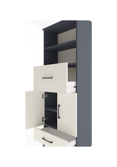 Arges Dolap 4 Raflı 2 Çekmeceli 2 Kapaklı 60x30x163 Antrasit-... Antrasit Arges Dolap 4 Raflı 2 Çekmeceli 2 Kapaklı 60x30x163 Antrasit-... Antrasit