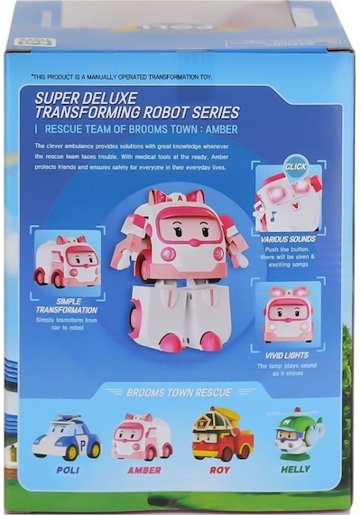 Polı Mrt-687 Robocar Poli Büyük Transforming Robot Amber Sesli Ve Işıklı Robocar Poli