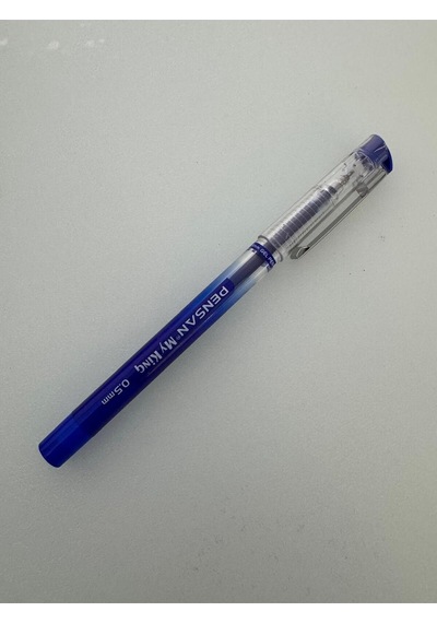 Tükenmez Kalem My King Jel Metal Klips 0.5 Mm Mavi 3 Adet Mavi