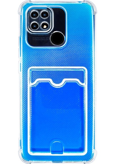 Xiaomi Redmi 10a Kapak Kamera Korumalı Kartlıklı Darbe Emici Özellikli Şeffaf Silikon Kılıf