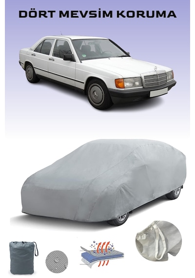 Gri Mercedes-benz 190 Araba Brandası, Oto Örtüsü, Araba Çadırı Gri