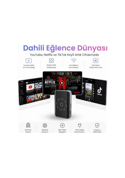 Solvis Box Kablosuz Carplay & Android Auto Multimedya Dönüştürücü