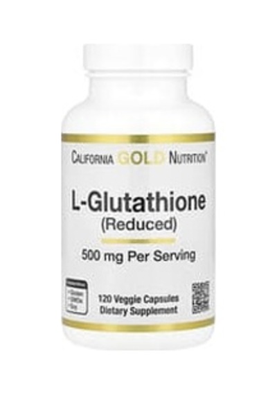 California Gold Nutrition, L-glutathione Reduced , 500 Mg, 120 Veg Capsules Aromasız