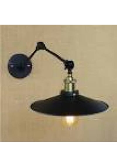 Mylights Retro Rustik Üç Mafsallı Rustik Akrobat Aplik 23 Cm En Siyah