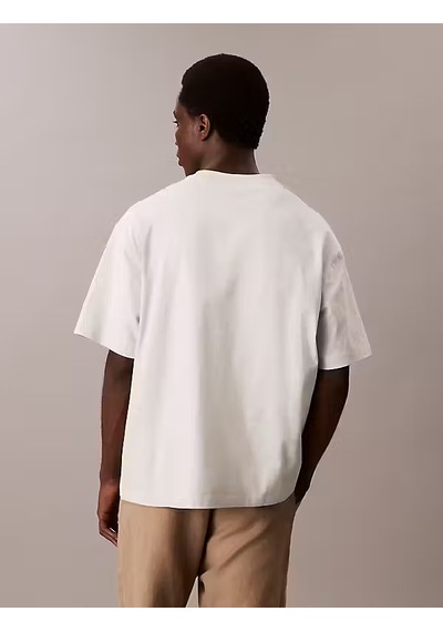 Calvin Klein Erkek Marka Logolu Organik Pamuklu Günlük Kullanıma Uygun 1krem1 T-shirt Lv04rc225g 6qh
