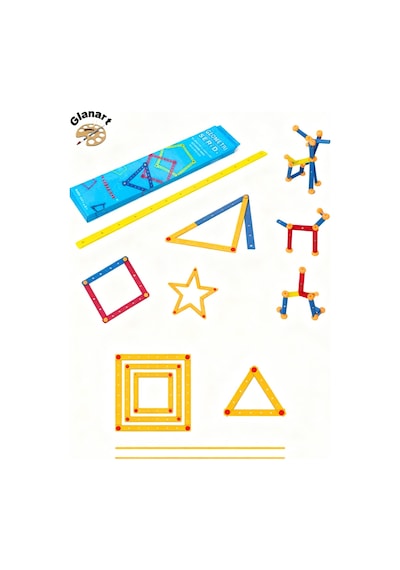 Matematik Metaryeli Geometri Şeridi 1 Kutu