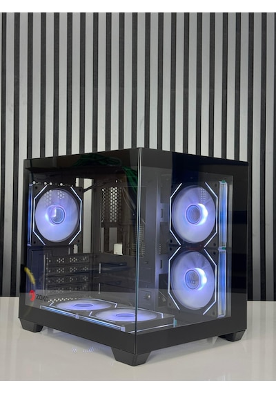 Zoko Tron Beyaz 5x12cm Argb Fanlı M.atx Gaming Akvaryum Kasa