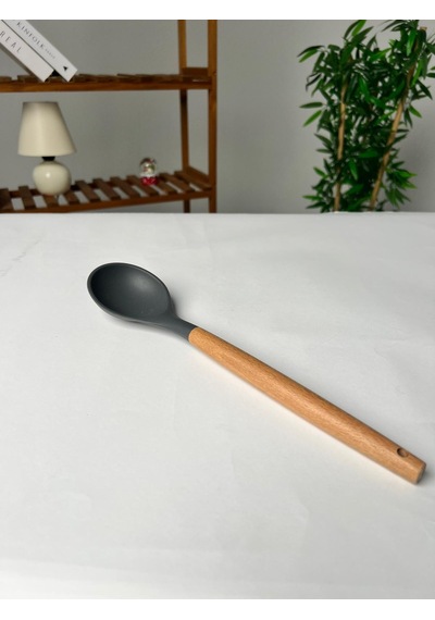 Favora 7'li Bambu Saplı Silikon Servis Seti - Gri