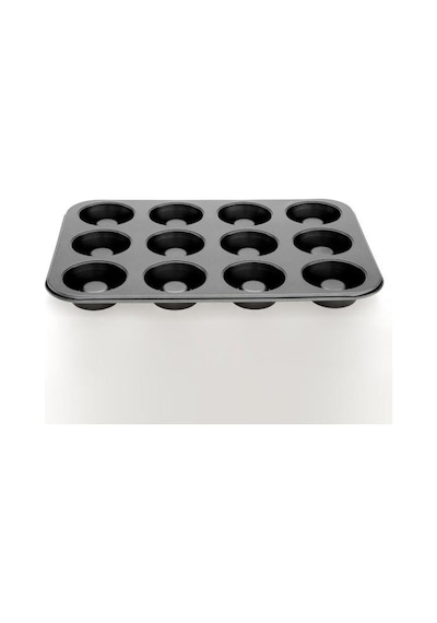 12 Bölmeli Çelik Kek Kalıbı Muffin İçi Dolgulu Kek Kalıbı