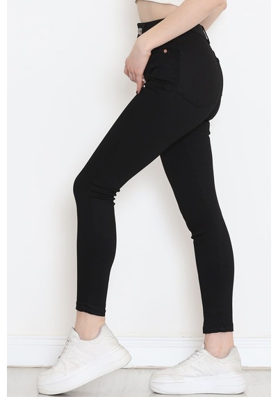 Mokashopin - Dar Paça Kot Pantolon Siyah1 - 10801.1431. 001