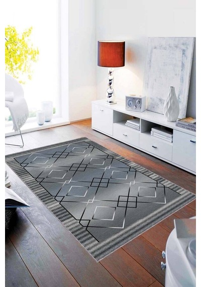 Mavi Spor Kaymaz Tabanlı Makinede Yıkanabilir Halı Ar322n11