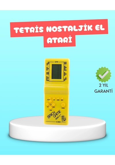 Ceylan Adam Taşınabilir El Aterisi Gameboy Klasik Tetris Oyunu, Pil İle Çalışan Mini El Konsolu