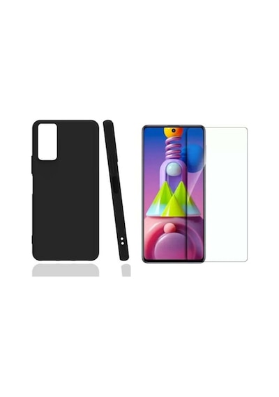 Samsung Uyumlu Galaxy M52 Kilif Silikon Telefon Kilifi+ Ekran Koruyucu 517955581