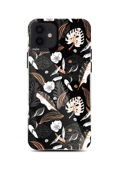 Kajsa Apple Uyumlu iPhone 12 Pro Kılıf Çiçekli Kajsa Botanic Kapak ZORE-216537