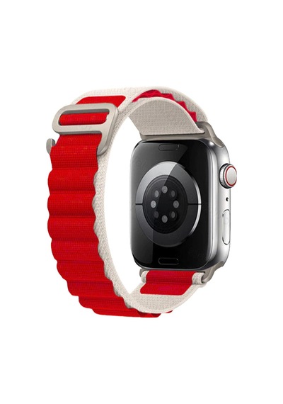 E2m Apple Uyumlu Watch 38-40-41mm Krd-26 Alpıne Çift Renkli Kırmızı Kordon E2m Apple Uyumlu Watch 38-40-41mm Krd-26 Alpıne Çift Renkli Kırmızı Kordon