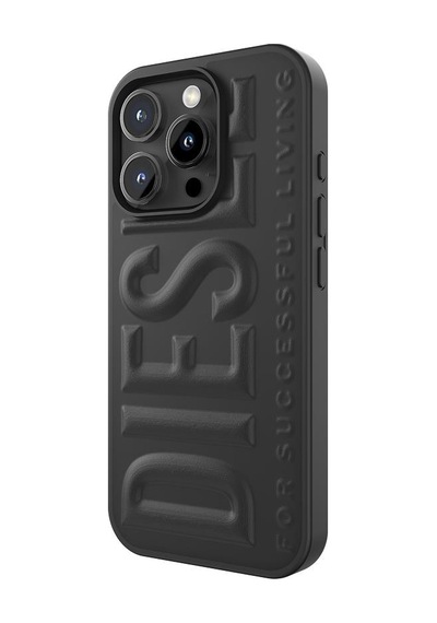 Diesel Apple iPhone 16 Pro Uyumlu 3d Biscotto Kılıf - Siyah