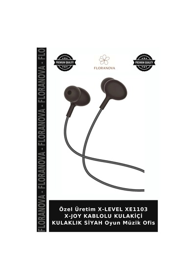 Özel Üretim X-level Xe1103 X-joy Kablolu Kulakiçi Kulaklık Siyah Oyun Müzik Ofis