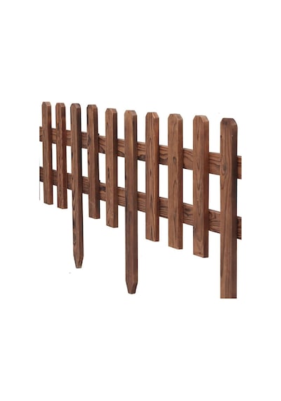 İahşap 100x40 Cm Bahçe Çiti, Çim Çiçek Bahçesi Ahşap Çiti, Peyzaj Yolu Çiti, Ahşap Bahçe Çiti