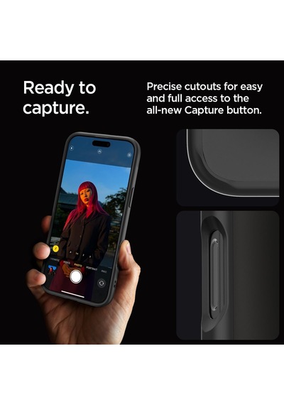 İphone 16 Pro İle Uyumlu Kılıf Ultra Hybrid Matte Black - Acs08125