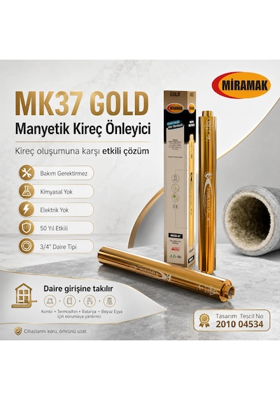 Daire Tipi Mk37 Gold Manyetik Kireç Önleyici 3/4inc 22194b80 Model-22194b80