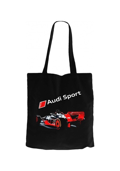F1 Audi Sport Siyah Kanvas Bez Çanta Siyah