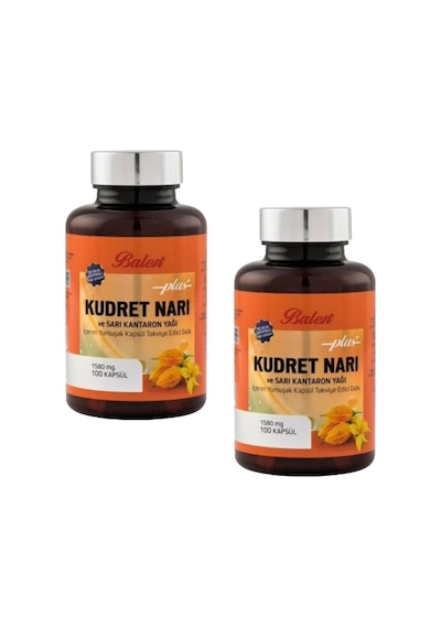Balen Kudret Narı ve Sarı Kantaron Yağı Yumuşak Kapsül 1580mg 100 Kapsül 2 Adet