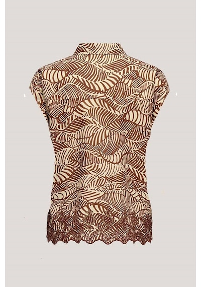 Only Onllou Lıfe Emb S/s Shırt Ptm Kiremit Renk