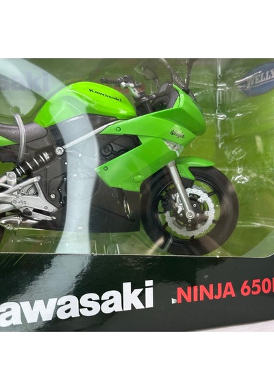 Kawasaki Ninja 650r 1:10 Diecast Lisanslı Motosiklet Model 22 Cm Koleksiyonluk & Biblo Maket