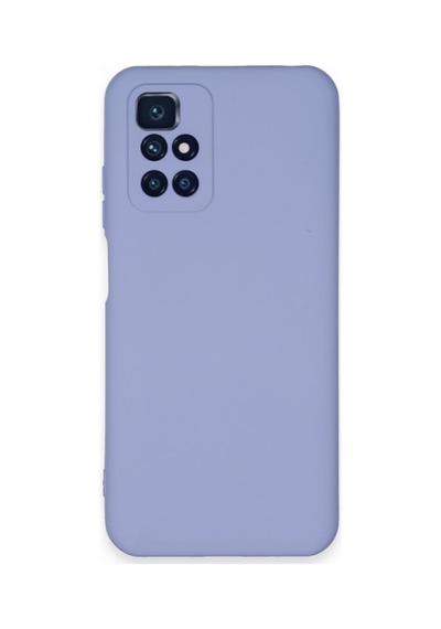 Xiaomi Redmi 10 2022 Kılıf Içi Kadife Renkli Silikon Telefon Kılıfı Col178902-lila