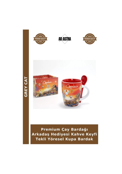 Premium Çay Bardağı Arkadaş Hediyesi Kahve Keyfi Tekli Yöresel Kupa Bardak Çok Renkli